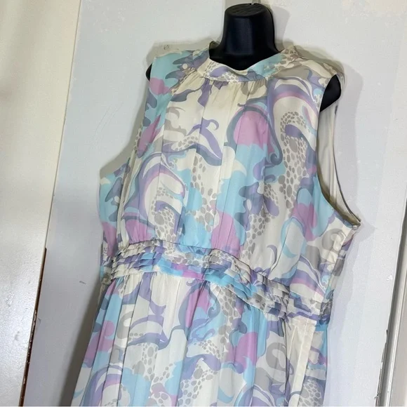 ModCloth Windy City Dress 4X – Pastel Sleeveless Midi Romantic - Picture 5 of 16
